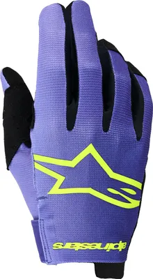 Zdjęcie produktu dla rukavice RADAR, ALPINESTARS (fialová/žlutá fluo, vel. L)