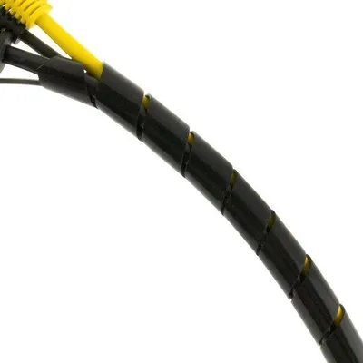 Image de Gaine flexible pour câbles 15-100 mm, noire, 20 mètres
