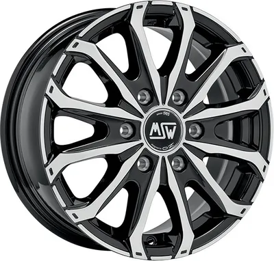 Produktbild von Alufelge Msw Msw 48 Van 6 Holes 6.5X16 6X120 Et 50 Gloss Black Full Polished