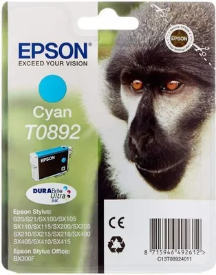 Obrázok produktu pre Epson C13T08924011 Epson DURABrite Ultra Ink T 089 Tintenpatrone cyan T 0892