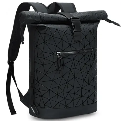 Image de Omgoods - Sac à dos étanche à enroulement avec compartiment pour ordinateur portable