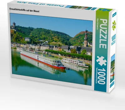 Produktbild von CALVENDO Puzzle Kreuzfahrtschiffe auf der Mosel | 1000 Teile Lege-Größe 64x48cm Foto-Puzzle für glückliche Stunden