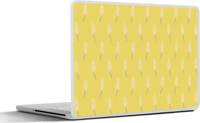 Produktbild von MuchoWow® Laptop Aufkleber Sticker Cover Blumen - Pastell - Muster 36.5x27.5 cm - Laptop-Sticker