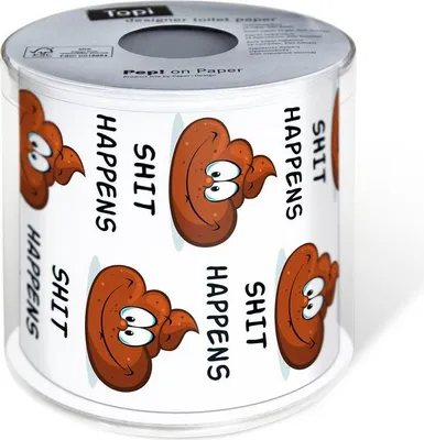 Produktbild von bedrucktes Toilettenpapier - Topi Shit