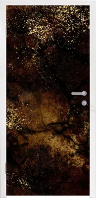 Produktbild von MuchoWow® Türtapete Selbstklebende Türfolie Gold - Schwarz - Luxus 85x205 cm Türposter Türaufkleber Klebefolie Türklebefolie - Türverzierung - Türen Dekoration - Plakaten