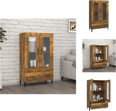Immagine prodotto di vidaXL Credenza rovere affumicato 70x31x115 cm materiale a base di legno - Credenze
