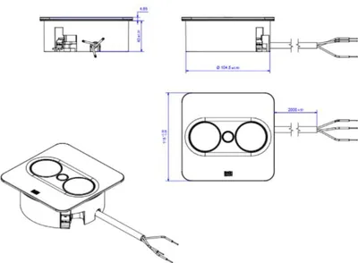 Image de BACHMANN Plaque de protection TWIST 2 2xUTE 1 pièce