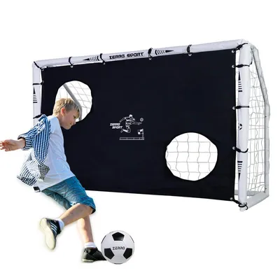Produktbild von ZERRO Fussballtor Outdoor Sportarten Geeignet für Erwachsene und Kinder zum Spielen und Trainieren im Garten, Size: 180cm Fussballtor mit Torwand