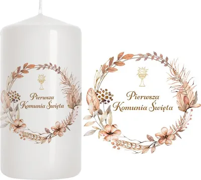 Imagen del producto de Vela KERZE para la mesa de estilo bohemio, 10 cm