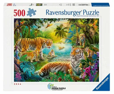 Image de Ravensburger Legpuzzel Tijgerfamilie in de Oase - 500st.