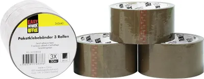 Produktbild von EASY WORK Paketklebebänder braun – 6er Vorteilset
