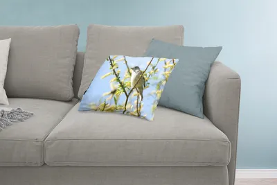Produktbild von MuchoWow® Zierkissen Sofakissen Wohnzimmer Dekokissen 60x40 cm Vogel im Baum - Kopfkissen - Polster mit Foto
