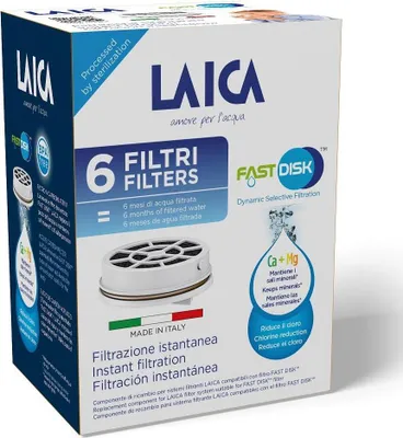 Image de Laica Fast Disk Cartouche de filtre à eau 6 pièce(s)