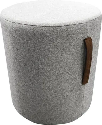Obrázek produktu pro Puf, podnožka, kulatý taburet, čalouněný taburet, sedací taburet, taburet do koupelny, kulatá otomanka