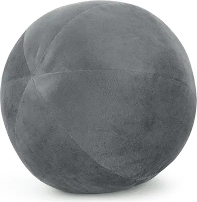 Produktbild von EUROFIRANY | Kissen - Kugel 24 cm - graphitgraues Dekokissen – Elegant und Zeitlos