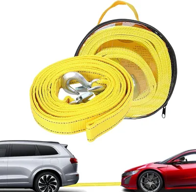 Produktbild von Abschleppseil 4 m, 5 t, 2 Schäkel, mit Tasche, für PKW