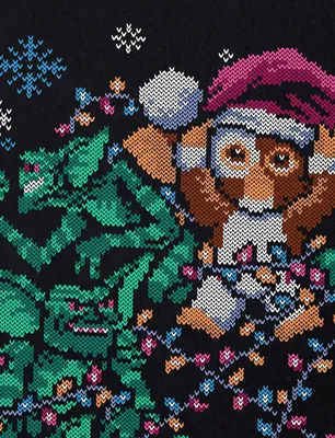 Produktbild von A.N.T. Gizmo Herren T-Shirt gremlins xmas weihnachten weihnachtspullover pulli ugly sweater strick