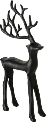 Image de Boltze Décoration d'intérieur Cerf noir en métal 9 x 3 x 20 cm, design moderne
