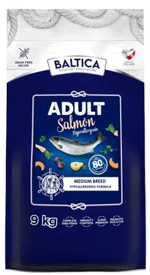 Zdjęcie produktu dla BALTICA EXCELLENT Karma dla dorosłych z łososiem, hipoalergiczna, M, 9 kg