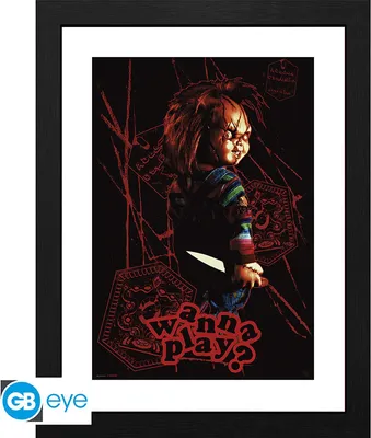 Produktbild von CHUCKY - Framed print Wanna play