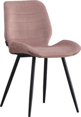 Productafbeelding van Stapelbare stoel, zwart frame, roze bekleding