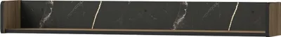 Produktbild von Minio, Wandregal "PERETO 15", 120 cm, Walnuss Warmia / San Sebastian / Schwarze matte Farbe