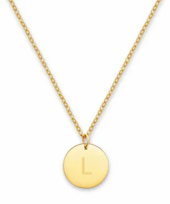Produktbild von GD GOOD.designs Initialen Halskette Frauen Mädchen mit Gravur L Lara Larissa Lau