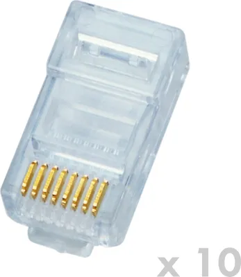 Produktbild von DATACOM RJ45 UTP 8p8c Cat5e Stecker 10Stück (Draht)