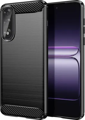 Obrázek produktu pro Avizar, karbonový vzhled pouzdra OnePlus Nord 5 s kartáčovanou silikonovou strukturou, černé