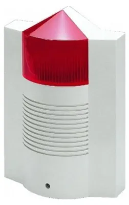 Produktbild von Alarmeinheit mit Blitzsignalsystem, IP54, Monacor Außensirene