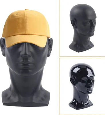 Produktbild von Perückenständer - Mannequinkopf aus PVC - Höhenverstellbar - Standfester Fuß - Für Perücken, Hüte, Haaraccessoires - 30 cm
