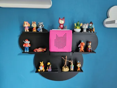 Produktbild von Toniebox Regal Mausförmig Schwarz mit Display