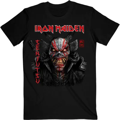 Obrázek produktu pro Iron Maiden Tričko Senjutsu Black Cover Vertical Logo Uni Black 2XL
