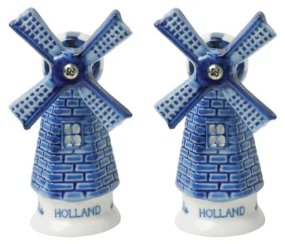 Heinen Delfts Blauw – Peper-& zoutstel Steenmolen – Bild 1