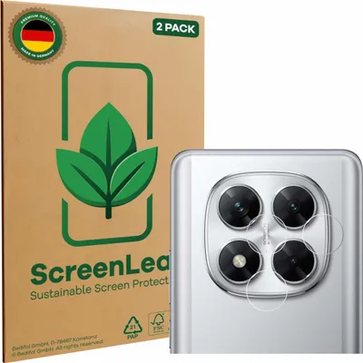Produktbild von 2x ScreenLeaf Schutzfolie für Xiaomi Poco X7 (NUR Kameraschutz) nachhaltiger Displayschutz Display Schutz Folie Klar Transparent