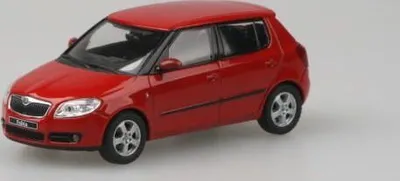 Zdjęcie produktu dla Skoda Fabia II (2006) - Red Corrida Uni ABREX 1:43