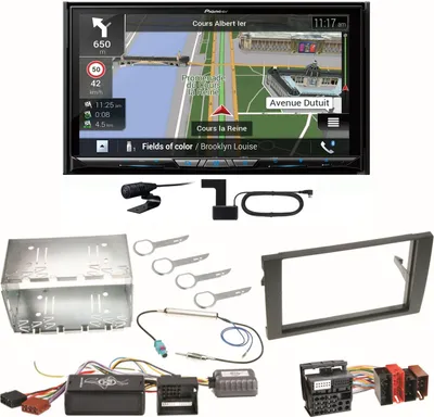 Produktbild von Pioneer AVIC-Z930DAB Navigation DAB+ USB Einbauset für Seat Exeo Audi A4 B6 B7