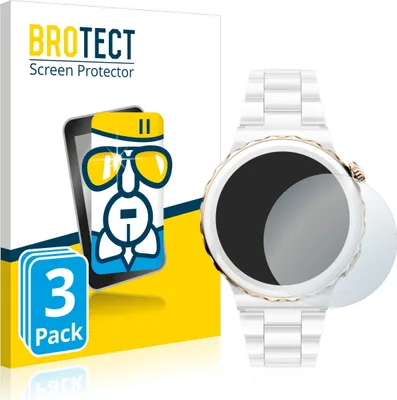 Produktbild von 3x BROTECT Schutzglas für Huawei Watch GT 3 Pro Ceramic (43mm) Schutzfolie Panzer Folie Glas Display Schutz klar