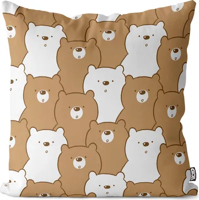 Produktbild von VOID Bären Zoo Tiere Wald Kissenbezug Kissenhülle sofa couch wohnzimmer dekoration wasserfest Outdoor Kissen bezug deko