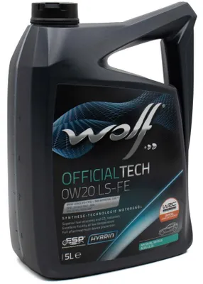 Produktbild von WOLF Officialtech LS-FE für 0W-20 5 Liter Motoröl Motorenöl Synthetisch Longlife-17 FE+ MS-6395 MS-12145 9.55535-CR1 9.55535-DM1 9.55535-DSX Öl