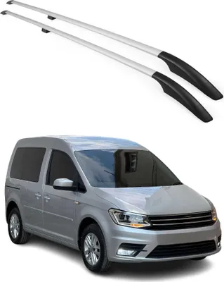 Obrázek produktu pro Podélné střešní nosiče pro VW Caddy 2015–2020 L1, hliník, šedé