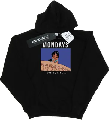 Produktbild von Disney Princess - "Mondays Got Me Like" Kapuzenpullover für Damen BI12548 (L) (Schwarz)