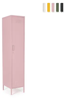 Immagine prodotto di Armadio in acciaio con 4 ripiani regolabili 46x38x185 cm Cambridge YES - Rosa