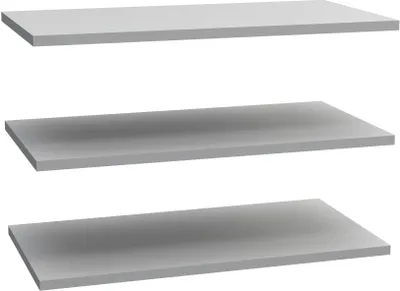 Produktbild von Einlegeböden 3er Set EPRD92 für Schweber von Forte Grau