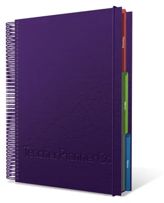 Image de Agenda A4 en similicuir pour enseignants, avec 200 pages
