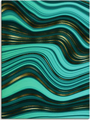 Produktbild von ARTland Leinwandbild Marmor Wellen Größe: 90x120 cm