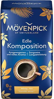 Produktbild von Mövenpick Edle Komposition, gemahlener Röstkaffee, Filterkaffee, Kaffee, 500 g