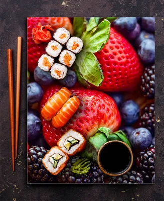 Imagen del producto de TABLA DE CORTE DE VIDRIO 40x52 cm, diseño de fresas