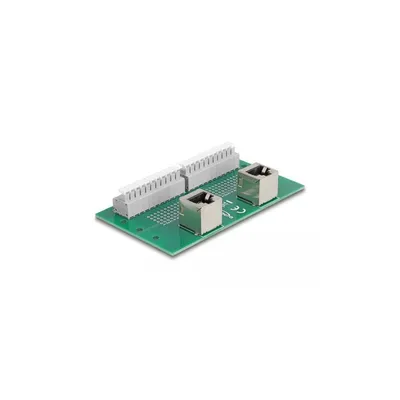 Image de DELOCK RJ50 2 x Buchse zu 2 x Terminalblockmit Drucktaster