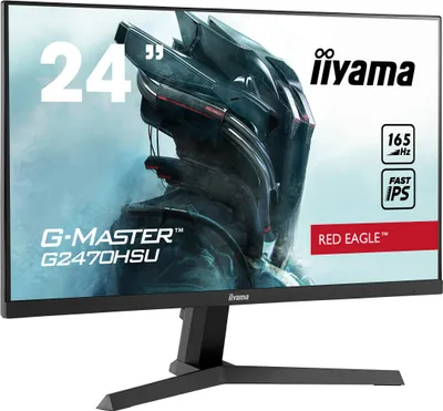 Produktbild von iiyama G-MASTER Red Eagle, 60,5 cm (23.8"), 1920 x 1080 Pixel, Full HD, LED, 0,8 ms, Schwarz